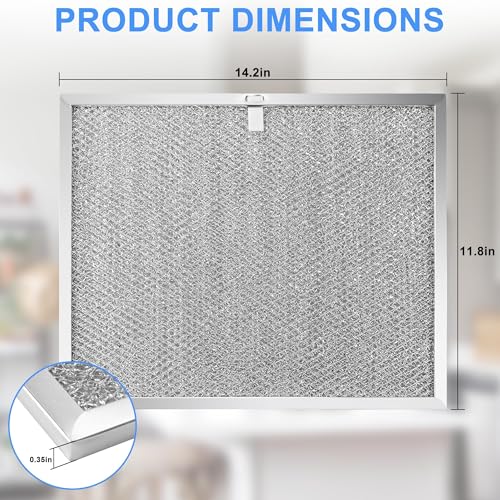 TOMOON 2 Pack BPS1FA30 Allure Range Hood Filter 30" Compatible, 99010299/99010305