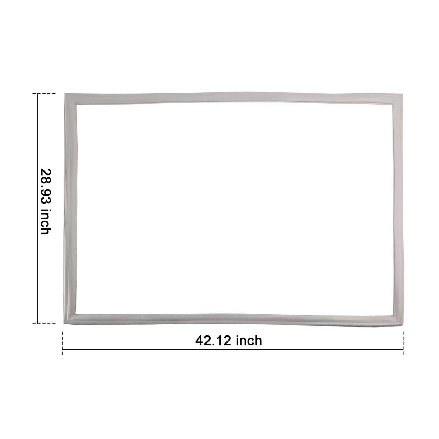 Viprh Heat-Restorable 241872512 Freezer Door Gasket 42.12"x28.9" Compatible with Frigidaire for Electrolux Refrigerator Door Gasket Freezer Door Seal Replace 240514612 240542112 240542124