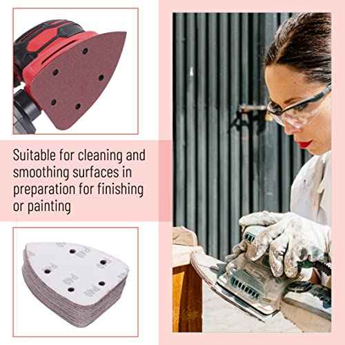 Bates- Mouse Detail Sander Sanding Pads, 30 pcs, 40/80/120/180/240 Grits, Palm Sander Sandpaper