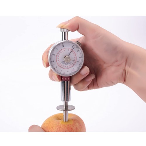 Fruit Firmness Penetrometer, Fruit Penetrometer Sclerometer , Fruit Firmness Tester, Fruit Hardness Tester Machine, with 2 Measuring Head, for Determining the Maturity Level of Fruit
