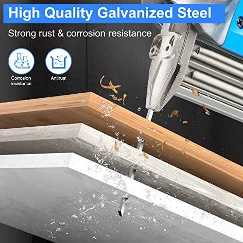 18 Gauge Brad Nails 4 Sizes (2",1-1/2",1-1/4",3/4") Galvanized 18 GA Nail Gun Nails Assorted and Small Finishing Nails for Pneumatic, Electric Brad Nailer (Assembly 1000)