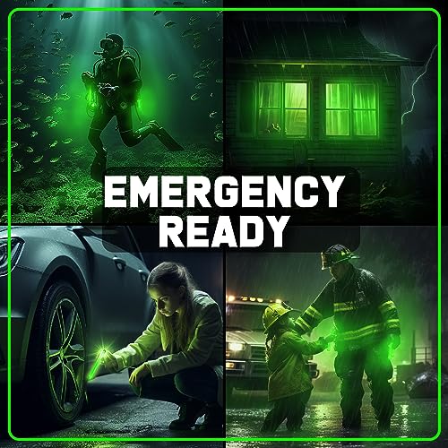 PartySticks Green Glow Sticks Bulk Pack 25 - Emergency & Camping Light
