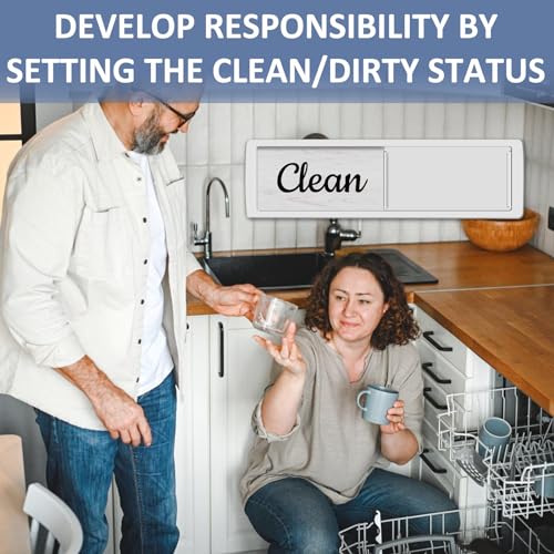 Oxepleus Clean Dirty Magnet for Dishwasher - Farmhouse A-Silver