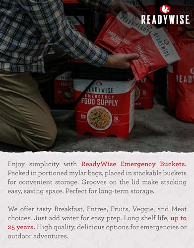 ReadyWise 72-Hour Emergency Food Supply Kit, 30 Servings, Compact Survival Meals