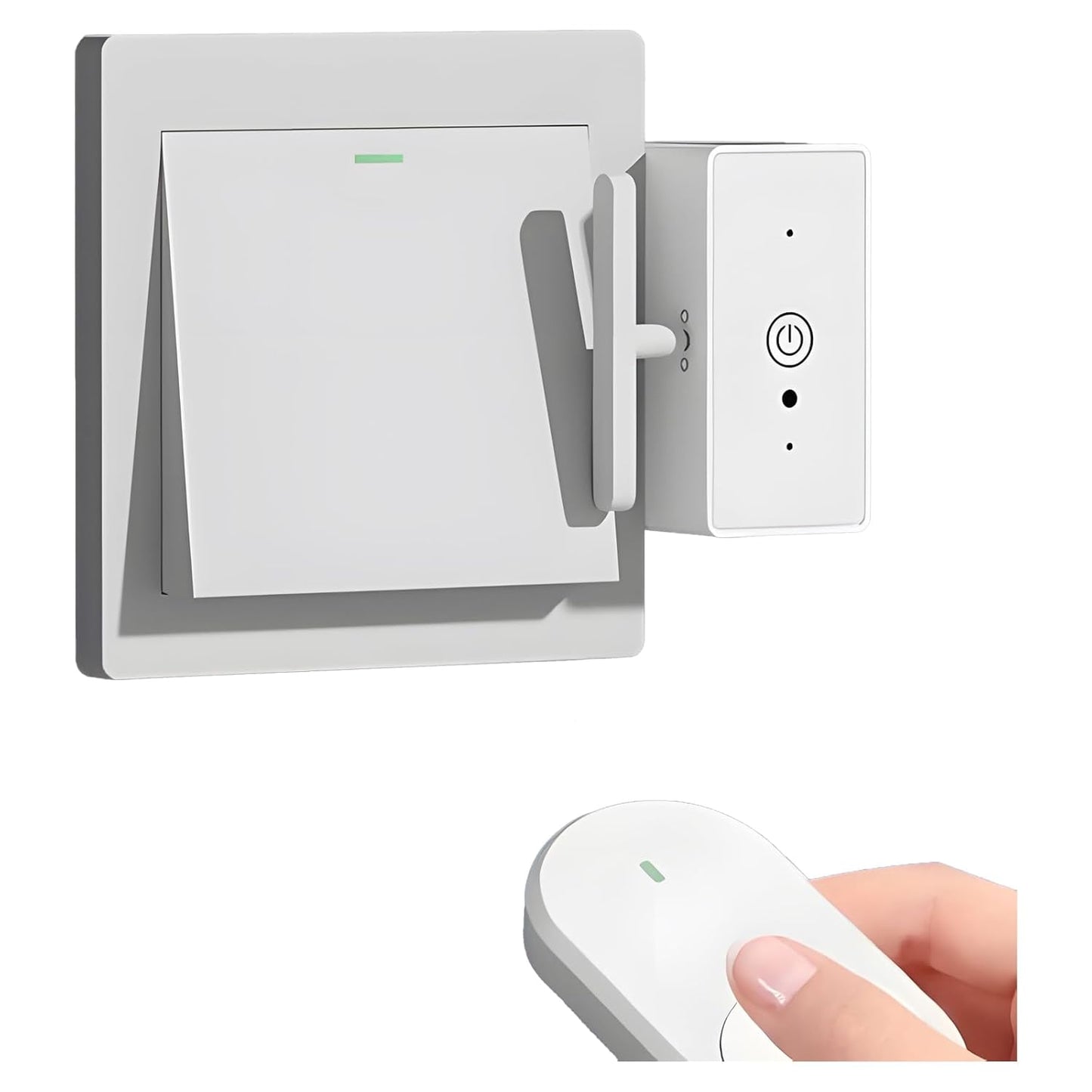 Intelligent Remote Control Switchs, Smart Light Switch with Remote, Single Pole One-Way Wall Switch, Smart Life & Remote Control, Neutral Wire Required, No Hub Needed (1 Pcs)