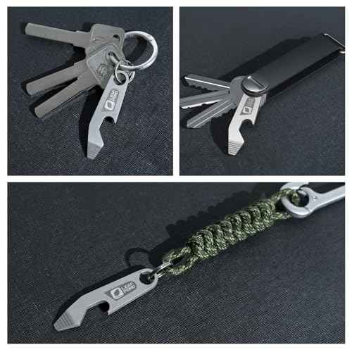 3-Pack Bottle Opener Keychain, EDC Pry Bar, Flathead Screwdriver Tip, Beer Opener Key Chain, Keychain Pry Bar, EDC Bottle Opener, Portable Key Tool, Stainless Steel Can Opener Keychain