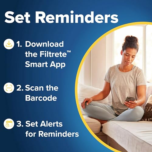 Filtrete 20x25x5 AC Furnace Air Filter, MERV 13, MPR 1900, Premium Allergen, Bacteria & Virus Filter, Electrostatic Air Cleaning Filter, 2-Pack (Actual Size 19.56 x 24.13 x 4.75 in)