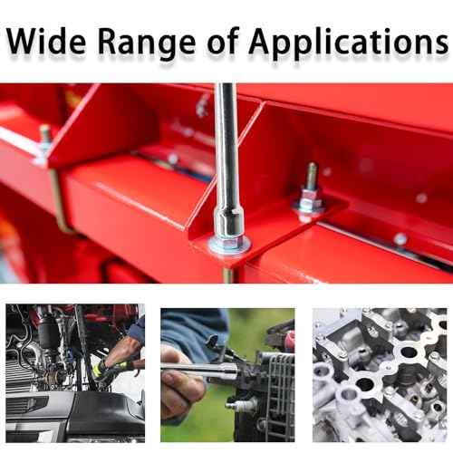 2Pcs 8mm Socket Wrench Screwdriver, Hexagon Nut Driver with Steel Cushion Grip for Easy Hand-Making and Repair Projects