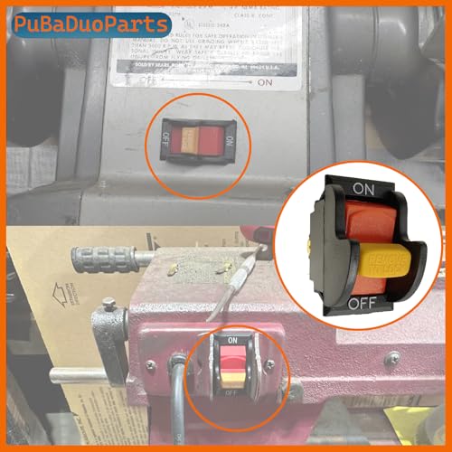 SW7A Table Saw On-Off Toggle Switch Replacement for Delta 489105-00 & Ryobi 46023 Compatible with Delta, Ryobi, Craftsman, DeWalt, Drill Press, Band Saw, Grinder