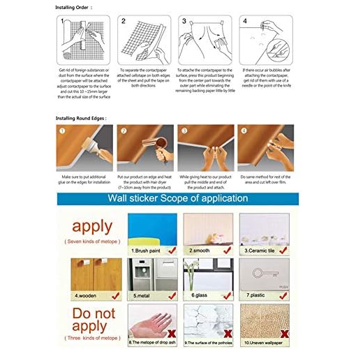 Simplemuji Orange Wallpaper Flowers Border Peel & Stick Wall Covering Kitchen Bathroom Bedroom Tiles Decor Sticker,4 Inch by 16.5 Feet