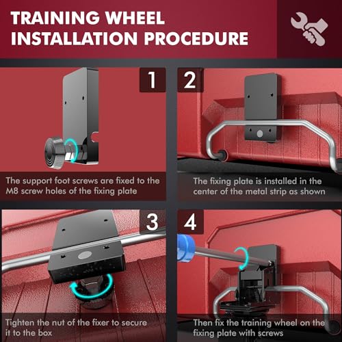 Packout Caster Wheel Kit, Upgraded Metal Front Wheels Fit for Milwaukee 48-22-8427/8426 Packout Rolling Tool Box-Accessories for Packout Toolbox, Folding Packaging Accessories Make Shipping Easy
