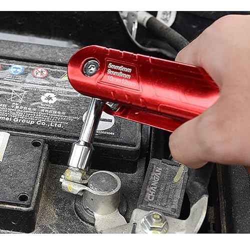 YIKANGHENG 6 In 1 Socket Wrench Sets, 45 Carbon Steel Foldable Metric Multi Function Outter Hexagon Spanner, Socket for Household and Repairing (Metric)