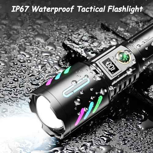 Rechargeable Flashlights 990,000 Lumens, Super Bright Flashlights with 5 Modes Adjustable, Waterproof Flashlight Powerful Flash Light for Home Camping Hiking Emergencies Gift