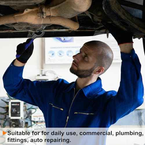 HARFINGTON C Hook Spanner Wrench ER40 Nut Shock Wrench Steel Chuck Nut with Blue Non-slip Handle for Lathe Clamping