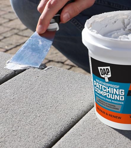 DAP Weatherproof Patching Compound 16 Oz - Exterior All-Purpose Filler with WeatherMax Technology