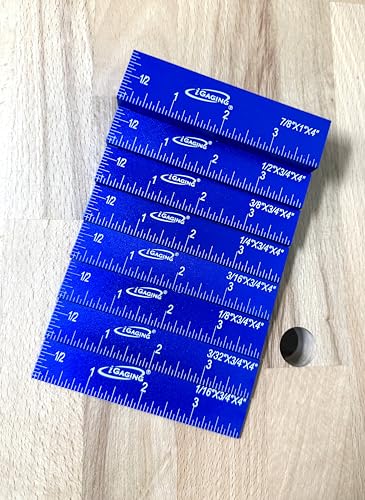 iGaging 8-Piece Aluminum Setup Block Gauge for Woodworking