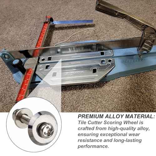 12mm Tile Cutter Scoring Wheel 14A for All Sigma Pull Handle Tile Cutters,Alloy Manual Tile Cutting Wheel for Ceramic Tile, Ceramics, Porcelain, Glass