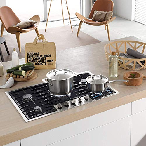 FLSEPAMB 10-Pack Stove Burner Covers - Heat-Resistant, Non-Stick, Reusable Gas Range Protectors