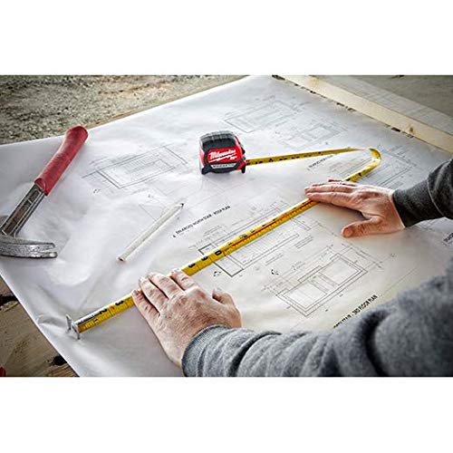 Milwaukee 48-22-0325 Compact Wide Blade Magnetic Tape Measure 7.6m