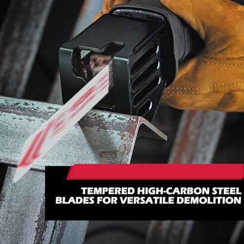 10-Piece Ultimate Reciprocating Saw Blade Set, Premium 6 & 8 Inch Wood & Metal Cutting Pruner Saw Blades with Storage Box