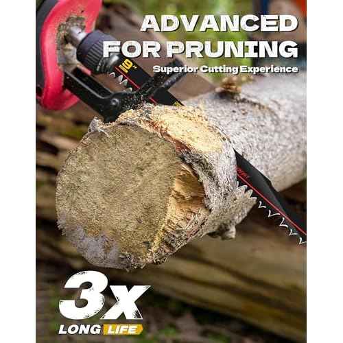 Wood Pruning Reciprocating Saw Blades, 9 Inch Pruning Blades for Reciprocating Saw, High Carbon Steel Reciprocal Saw Blades for Tree Trimming, Wood Cutting with Organizer Case, (5 Pack/5TPI)