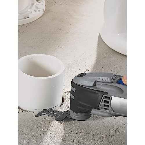 8Pcs Oscillating Saw Blades Set Bi-metal Stainless Steel Multitool Blades Kit Quick Release Oscillating Blades Precise Cutting Saw Blades with 3 Gaskets for Wood Plastic Cutting