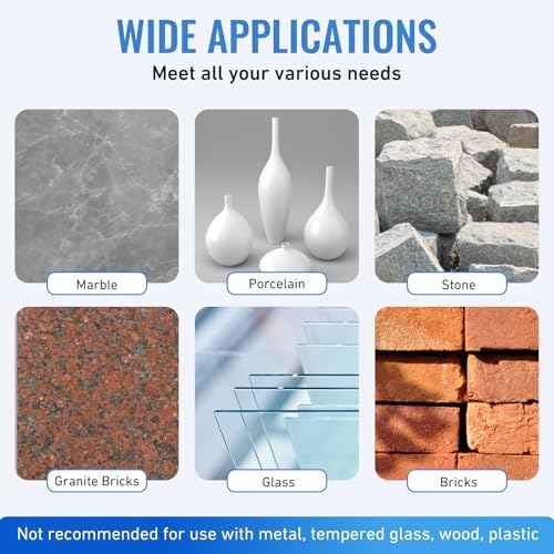 6 PCS Diamond Drill Bits Set for Porcelain, Ceramic, Glass & Tile - Masonry Drill Bit Set for Various Tiles Marble, Includes Cooling Wax for Efficient and Precise Drilling