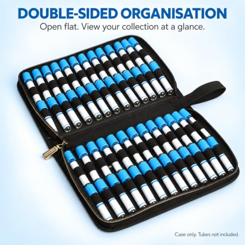 Homeopathic Remedy Tube Organizer Case, Black Fabric, Holds 52 Tubes
