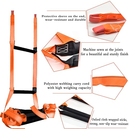 16 Feet Fire Escape Ladder Emergency Fire Ladder for 2-3 Story Homes Reusable Portable Safety Ladders for Windows, Balconies and Sailboats, Kayaks and More