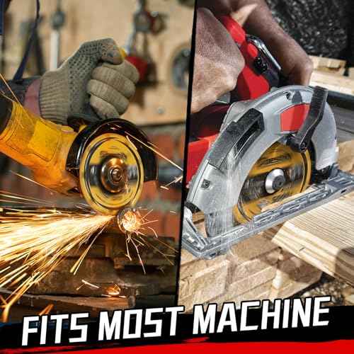 Diamond Cutting Wheel 4 1/2 x 7/8 Inch for Metal, Cut Off Wheels with 5000+ Cuts on Rebar, Steel, Iron and INOX, Angle Grinder Attachment Cutting Blades (1PCS)