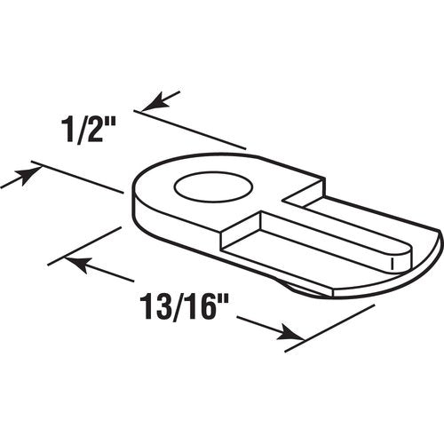 Prime-Line L 5766 Window Screen Clips, Flush, White Plastic (8 Pack)