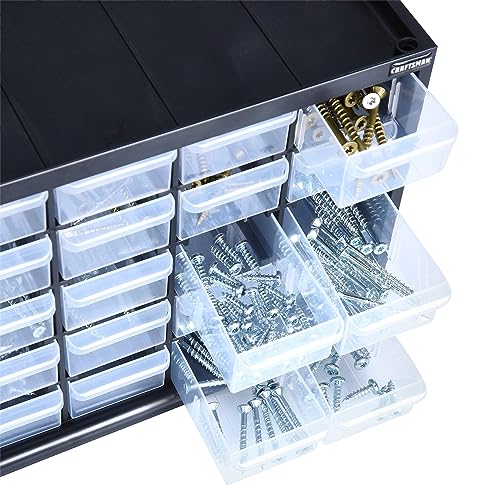 CRAFTSMAN Storage Organizer, 30 Small Drawer Modular Storage System, Easily Stackable (CMST40730)