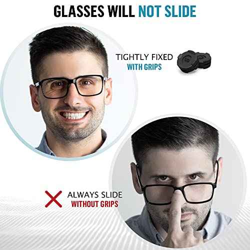 Eyeglass Ear Grips - Silicone Glasses Ear Cushions - 6-12 Pairs