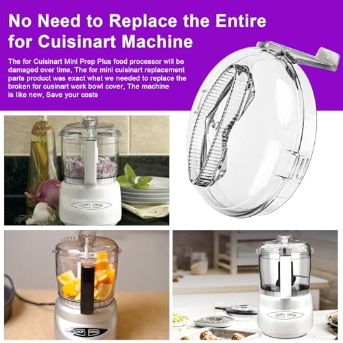 Cuisinart DLC-2A Mini Prep Plus Work Bowl Cover - Replacement ABS Lid