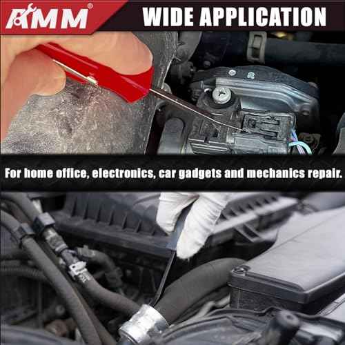 AMM 2 PCS Pocket Pry Bar Set, Mini Pry Bar with Magnet Top and Pocket Clip, 4.5" Small Pry Bar for Home Office, Car Repair Gadgets, Electronics and Mechanics Repair