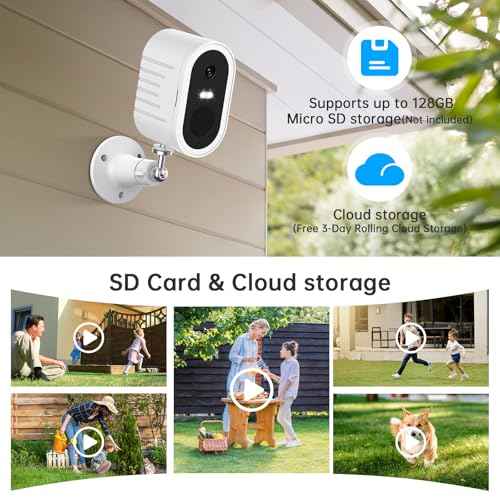 Security Cameras Wireless Outdoor,2K Color Night Vision AI Motion Detection Spotlight Siren Alarm,5G/2.4G WiFi Home Indoor Camera Two-Way Audio,Use Alone or with Recmoment HomeBase