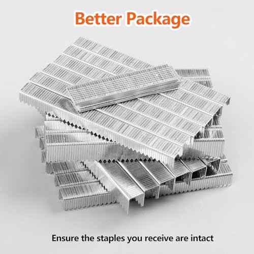 Heavy Duty T50 Staples 5400-Count 5 Sizes Includes: 5/16",3/8",1/2",9/16" Staples+5/8" Brad Nails, 20 Gauge Galvanized Assorted Size Project Pack