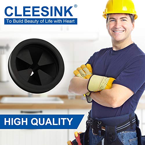 CLEESINK 3 1/8 Inch Garbage Disposal Splash Guard Collar - Food Waste Disposer Accessory (1 Pack)