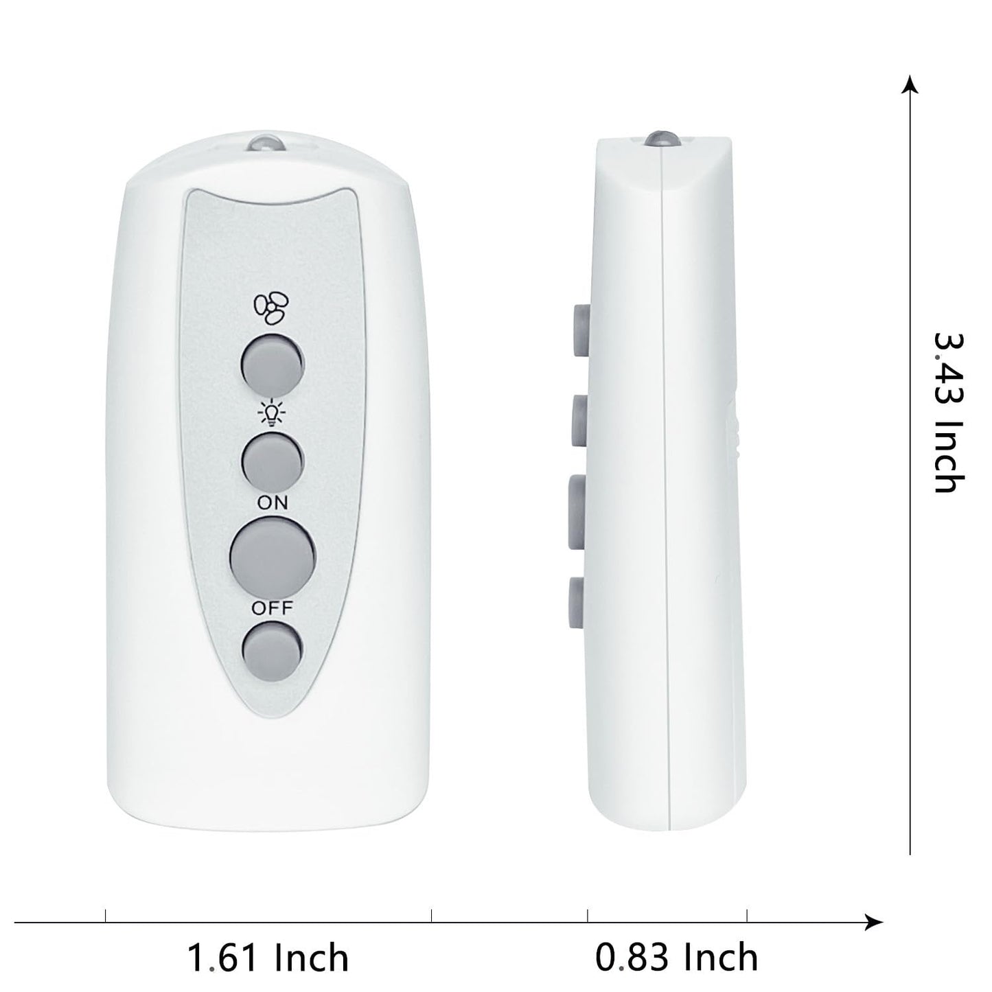 AOERUOW Replacement Remote Control Compatible with Bell+Howell Socket Ceiling Fan Light