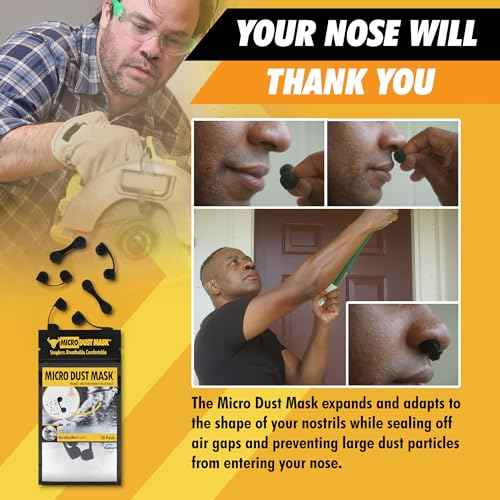 Dust Mask for Nose - Nose Filter Dust Blocker, Disposable Breathable Woodworking, Lawn Mowing, Construction