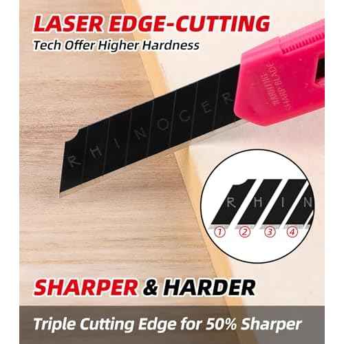 18mm Snap Off Blades SK5 Utility Knife Retractable Blades, Box Cutter, 30 Piece