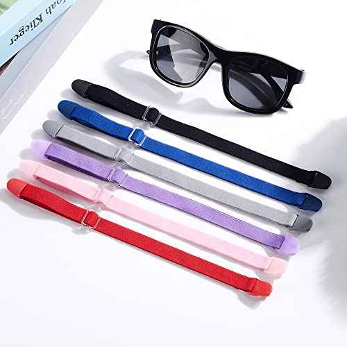 lvvfit Kids Glasses Strap Adjustable Eyeglasses Strap Elastic Eyeglass Band Sports Glasses Strap for Toddler Kids Boys Girls (4pcs Blue)