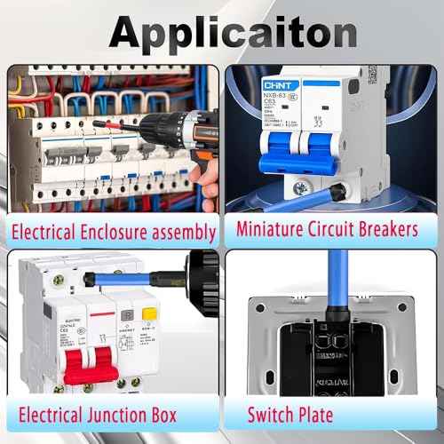 Professional Electrician Screwdriver Bits Set, Magnetic Tip FPH2 Phillips Pozidriv Bits for Circuit Breakers, Switch Plates, Electrical Enclosures, 65 & 110mm Slotted Heads 1/4 Inch Hex Shank£¨10pcs£©