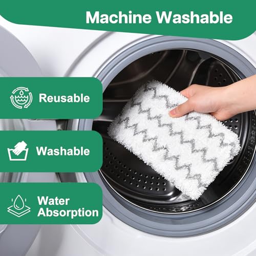 4 Pack Steam Mop Replacement Pads for Shark S1000 Series | Jikefa