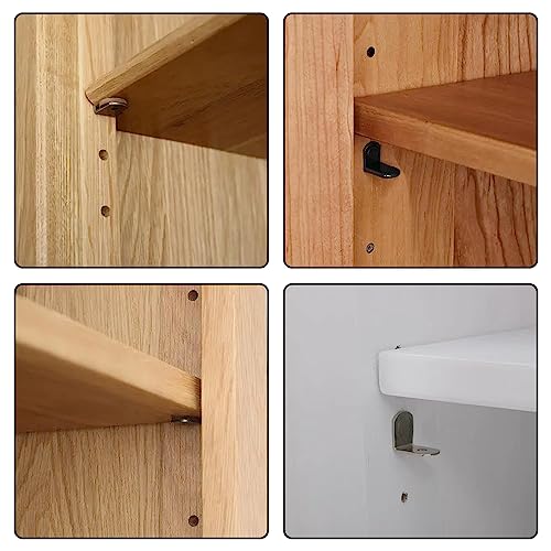 50pcs 5mm Shelf Support Pegs L-Shaped Nickel Plated Cabinet Shelf Pins