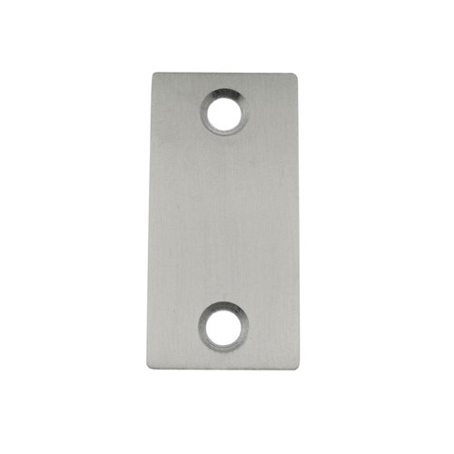 Maxmoral Door Hole Cover Plate Matching Screws Stainless Steel Door Edge Filler Plate Impact Blank Cover Latch Door Hole Repair Gasket for 1-1/8 in. Door Mortise Edge Filler Plate Silver