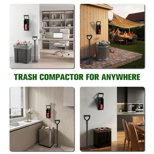 BSTSLL Manual Trash Compactor with Can Crusher for Kitchen & Garage