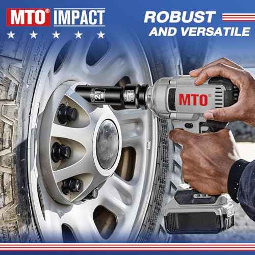 MTO 3/4" Female to 1/2" Male Impact Socket Adapter, 3/4-Inch Impact Socket Adapter Reducer, Chrome Molybdenum Alloy Steel