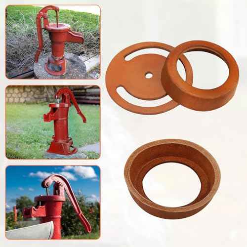 Pitcher Pump Well Kit with No.2 Pitcher Pump Replacement Parts - Includes Lower Valve Leathers and Leather Cups for Hand Well Pump - Pitcher Pump Parts for Repair and Maintenance.