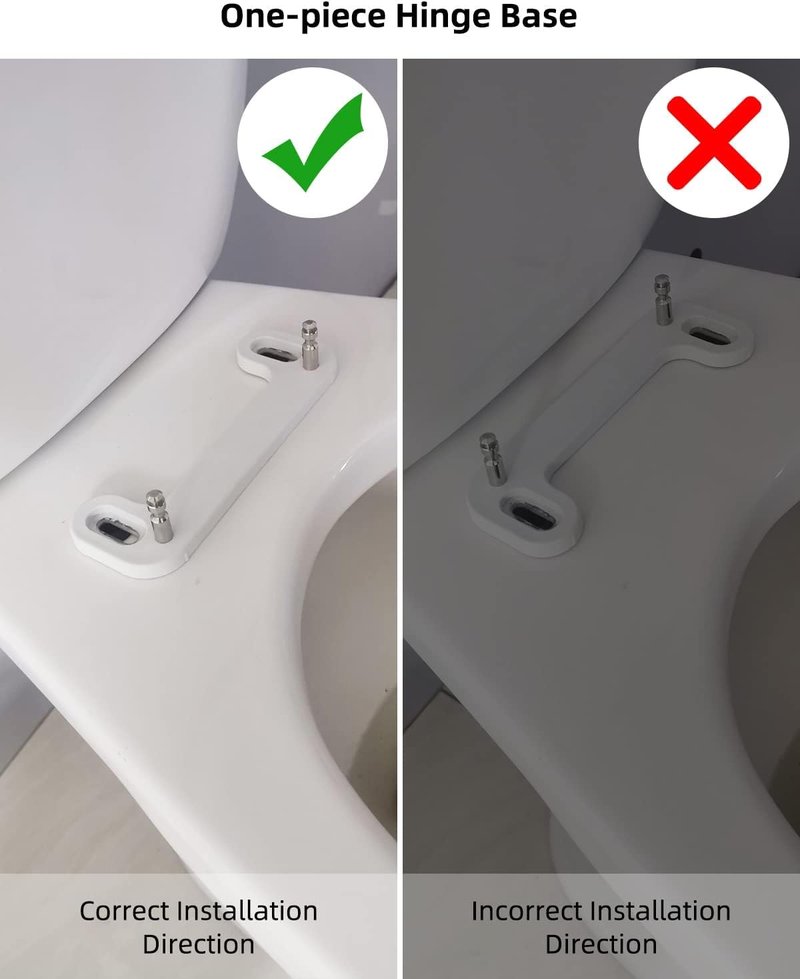 Hibbent Premium Round Toilet Seat with Cover Quiet Close, One-Click to Quick Release, Easy Installation Non-Slip Seat Bumpers, Slow Close Toilet Seat and Cover, Easy Cleaning-White Color